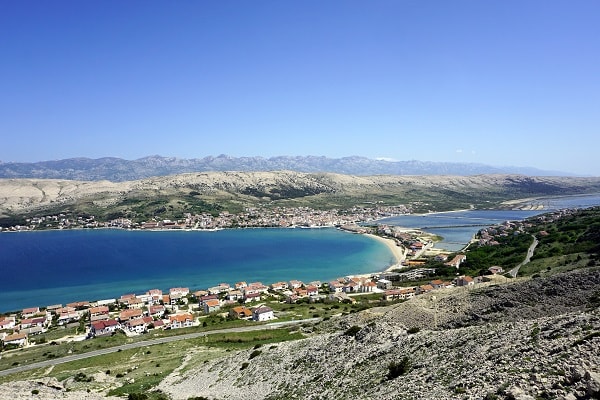 saltarbeid på øya Pag, Kroatia