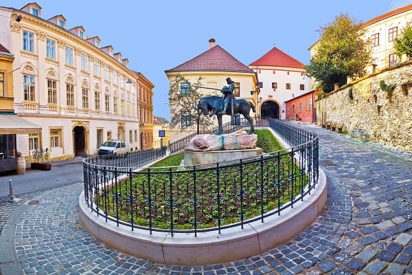 Den øvre byen Zagreb, Kroatia